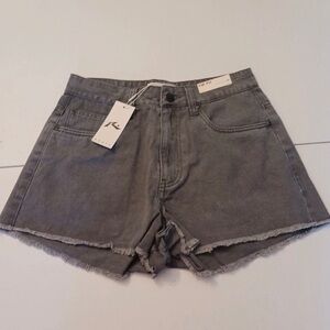 Women’s Rusty Jade High Rise Denim Shorts Blue Fog Size Small